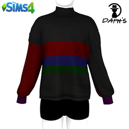 Retro Colorblock Turtleneck VM project image