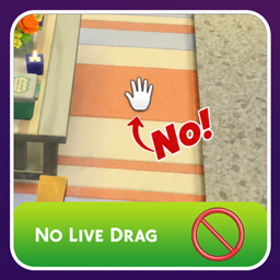 No Live Drag logo