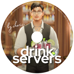 Drink Servers Set | Animated Deco Sims (Functional) | From: Masquerade Ball Set project image