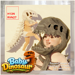 Toddler's Dinosaur Cute Skeleton Costume project image