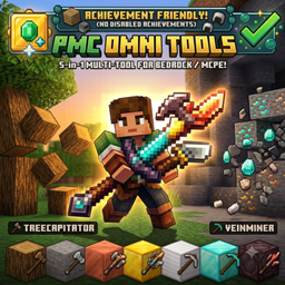 OmniTool: 5-in-1 Multi-Tool + VeinMiner & TreeCapitator [Achievement Friendly] project image