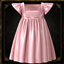 Toddler - Elegant satin dress with flutter sleeves and gathered skirt logo