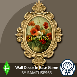 HQ Ornate Oval Frame Flower Oil Painting #1 Sellable Samtuse963 logo