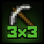 Simple 3x3 Pickaxes logo