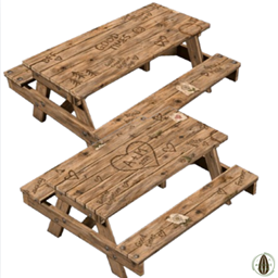 We Where Here Picnic Table logo
