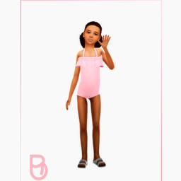 Child Swimsuit - Coconuts - Girl project image