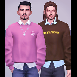Shirt With Sweater logo