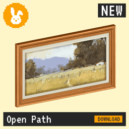 Raster Rabbit: Daily Drop - Open Path | CREATIVE TRAILS Landscape Collection (3 New Paintings) project image