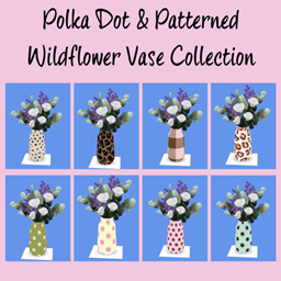 Polka Dot & Patterned Wildflower Vase Collection logo
