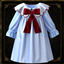 Toddler - Classic dress with scalloped collar and velvet bow logo