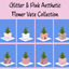 Glitter & Pink Aesthetic Flower Vase Collection logo