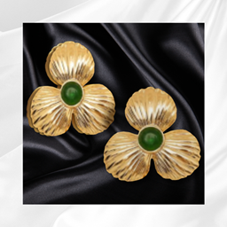 Golden Clover Stud Earring project image
