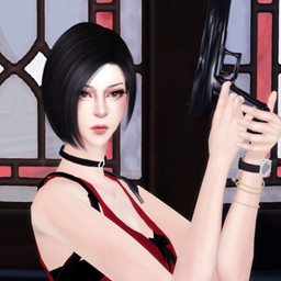 Ada Wang pose（Gun Pose） logo