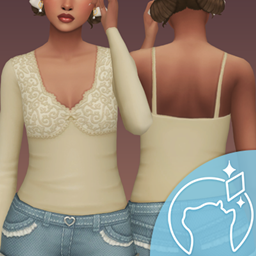 lacey set delicate top project image