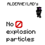 ALDERNEYLAD's no explosion particles logo