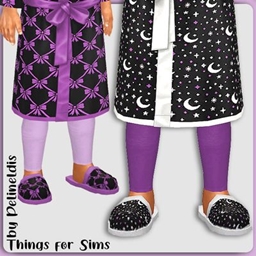 Toddler Orchid and Noir Slippers project image
