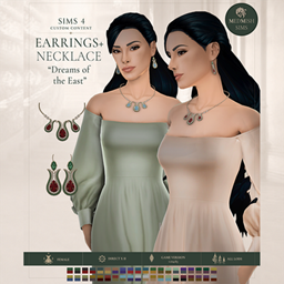 Medieval СС - Jewelry Set — Historical Earrings & Necklace "Dreams of the East" project image