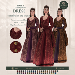 Medieval Dress CC — Historical Gown "Istanbul in the Evening" project image