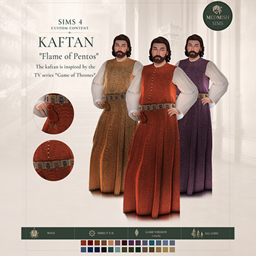 Medieval Kaftan CC — Historical Clothing "Flame of Pentos" project image