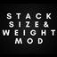 Stack Size and Weight Mod logo
