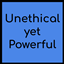 Unethical yet Powerful logo