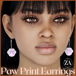 Paw Print Charm Earrings project image