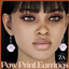 Paw Print Charm Earrings logo