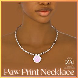 Paw Print Charm Necklace project image
