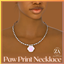 Paw Print Charm Necklace logo