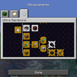 Ultra Hardcore Advancements Pack logo