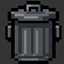 Trash slot plus logo