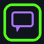 chats flotantes 3d logo