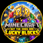 Minecraft, but the ores are lucky blocks. logo