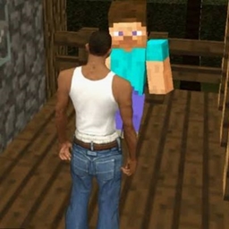 GTA in Minecraft logo