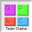 Open Parties and Claims: Team Claims logo
