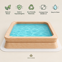 "My Eco Home" Wooden Toddler Pool logo
