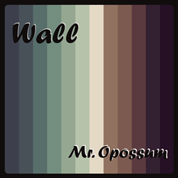 Mr.Opossum wild azure beach wall logo