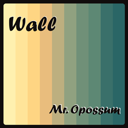 Mr.Opossum avocado wall logo