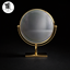 Gold desk mirror *Functional logo