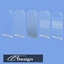 A glass partition logo
