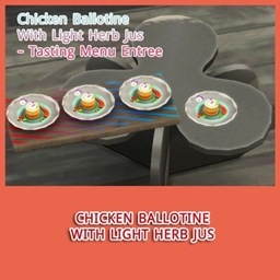 Chicken Ballotine With Light Herb Jus - Tasting Menu Entree project image