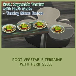 Root Vegetable Terrine with Herb Gelée - Tasting Menu Entree project image