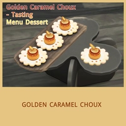 Golden Caramel Choux - Tasting Menu Dessert project image