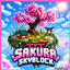 Sakura Skyblock logo