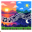 World music player logo
