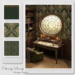 Antique Damask Wallpaper: The Shire Edition logo