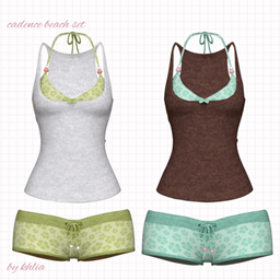 cadence bikini set ۶ৎ˙⋆ logo