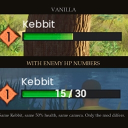 Enemy HP Numbers & Weakness logo
