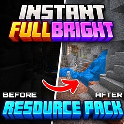 Instant FullBright Night Vision || Resource Pack  logo