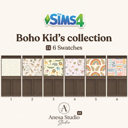 Boho Kid's Collection – Panelled Wallpaper Set logo